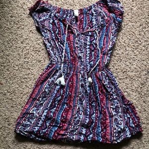 BOHO Paisley mini dress